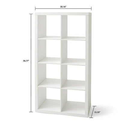 Better Homes & Gardens 8-Cube Storage Organizer, White Texture nowalshop