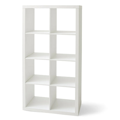 Better Homes & Gardens 8-Cube Storage Organizer, White Texture nowalshop